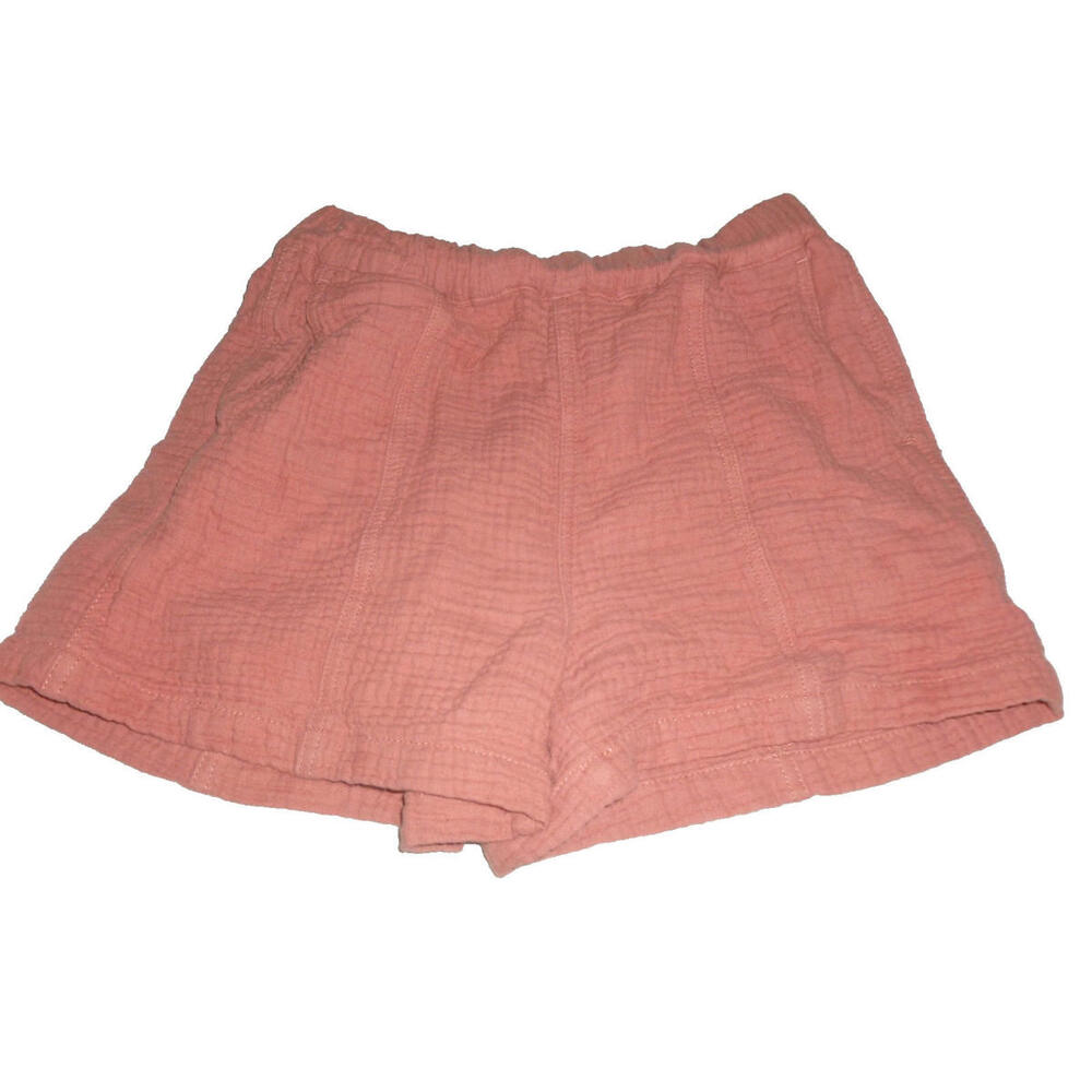 Madewell Waffle Knit Shorts Women’s Dusty Rose Elastic Waist sz XS